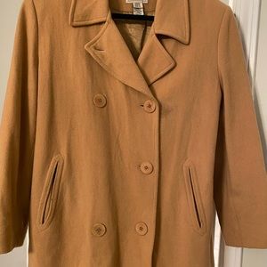 LL Bean Camel Pea Coat